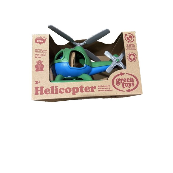 Green Toys Other - Green Toys Helicopter Recycled Plastic with Pilot NEW Made in USA